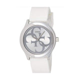 Guess G Twist Quartz White Dial White Silicone Strap Watch For Women - W0911L1 Buy Now By Guess
