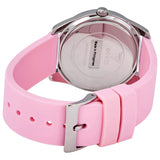Guess G-Twist Diamonds Silver Dial Pink Rubber Strap Watch for Women - W1240L1 Buy Now By Guess