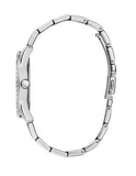 Guess G Twist Diamonds Silver Dial Silver Steel Strap Watch For Women - W1201L1 Buy Now By Guess