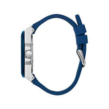 Guess Legacy Grey Dial Blue Silicone Strap Watch For Men - W1049G1 Buy Now By Guess