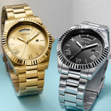 Guess Connoisseur Black Dial Silver Steel Strap Watch for Men - GW0265G1 Buy Now By Guess