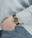 Guess Solstice Green Dial Black Rubber Strap Watch for Women - GW0113L1 Buy Now By Guess