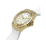 Guess Venus Diamonds White Dial White Rubber Strap Watch for Women - GW0118L5 Buy Now By Guess