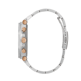 Guess Edge Chronograph Black Dial Silver Steel Strap Watch For Men - GW0539G1 Buy Now By Guess