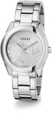 Guess Cubed Analog Silver Dial Silver Steel Strap Watch For Women - GW0606L1 Buy Now By Guess