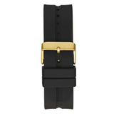 Guess Leo Multifunction Black Dial Black Silicone Strap Watch For Men - GW0637G2 Buy Now By Guess