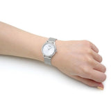 Guess Chelsea Quartz Silver Dial Silver Mesh Strap Watch For Women - W0647L6 Buy Now By Guess