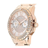 Guess Sassy Quartz White Dial Rose Gold Steel Strap Watch For Women - W0705L3 Buy Now By Guess