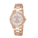 Guess Sassy Quartz White Dial Rose Gold Steel Strap Watch For Women - W0705L3 Buy Now By Guess
