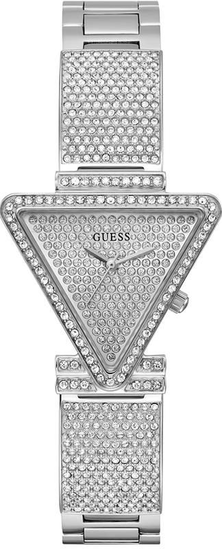 Guess Fame Quartz Crystals Silver Dial Silver Steel Strap Watch For Women - GW0644L1 Buy Now By Guess