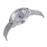 Guess Tri Glitz Quartz Silver Dial Silver Mesh Bracelet Watch For Women - W1142L1 Buy Now By Guess