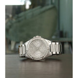 Guess Frontier Diamonds Silver Dial Silver Steel Strap Watch For Women - W1156L1 Buy Now By Guess