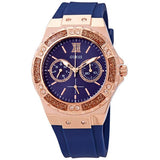 Guess Limelight Blue Dial Blue Silicone Strap Watch For Women - W1053L1 Buy Now By Guess