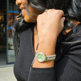 Guess Gala Diamonds Silver Dial Silver Steel Strap Watch for Women - GW0401L1 Buy Now By Guess