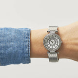 Guess Muse Quartz White Dial Silver Steel Strap Watch For Women - W1008l1 Buy Now By Guess