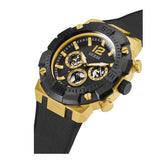Guess Navigator Chronograph Black Dial Black Rubber Strap Watch for Men - GW0264G3 Buy Now By Guess