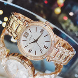 Guess Park Ave White Dial Rose Gold Steel Strap Watch for Women - W0767L3 Buy Now By Guess