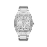 Guess Phoenix Multifunction Crystals Silver Dial Silver Steel Strap Watch For Men - GW0094G1 Buy Now By Guess