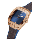 Guess Phoenix Blue Dial Brown Leather Strap Watch for Men - GW0386G2 Buy Now By Guess