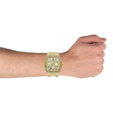 Guess Phoenix Multifunction Crystals Gold Dial Gold Steel Strap Watch For Men - GW0094G2 Buy Now By Guess