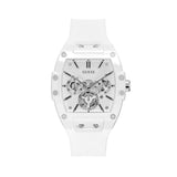 Guess Phoenix Multifunction White Dial White Rubber Strap Watch for Men - GW0203G2 Buy Now By Guess
