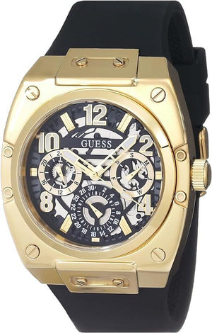 Guess Prodigy Black Dial Black Silicone Strap Watch For Men - GW0569G2 Buy Now By Guess