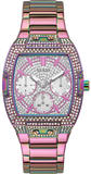 Guess Phoenix Chronograph Crystals Silver Dial Pink Steel Strap Watch For Women - GW0104L4 Buy Now By Guess