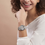 Guess Queen Quartz Silver Dial Silver Steel Strap Watch For Women - GW0464L1 Buy Now By Guess