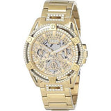 Guess Queen Quartz Gold Dial Gold Steel Strap Watch For Women - GW0464L2 Buy Now By Guess