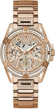Guess Queen Multifunction Rose Gold Dial Rose Gold Steel Strap Watch For Women - GW0464L3 Buy Now By Guess