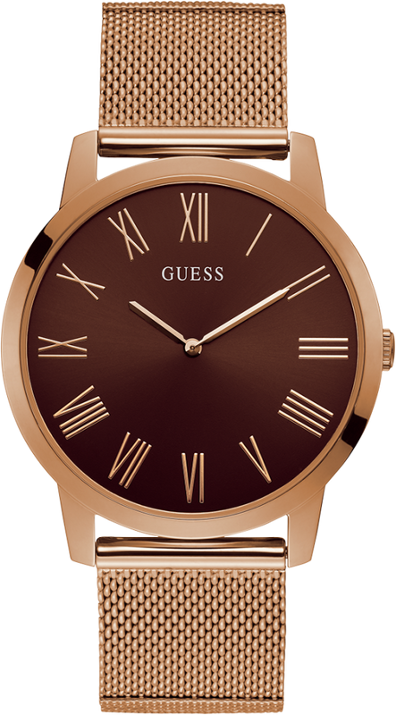 Guess Analog Brown Dial Brown Mesh Bracelet Watch for Men - GW0074G1 Buy Now By Guess