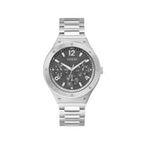 Guess Scope Black Dial Silver Steel Strap Watch for Men - GW0454G1 Buy Now By Guess