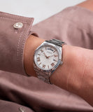 Guess Luna Silver Dial Silver Steel Strap Watch for Women - GW0308L1 Buy Now By Guess