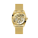 Guess Tailor Multifunction Gold Dial Gold Mesh Bracelet Watch for Men - GW0368G2 Buy Now By Guess