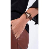 Guess Fame Quartz Rose Gold Dial Brown Leather Strap Watch For Women - GW0548L2 Buy Now By Guess