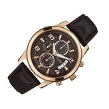 Guess Exec Chronograph Brown Dial Brown Leather Strap Watch For Men - W0076G4 Buy Now By Guess