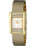 Guess Nouveau Diamonds Gold Dial Gold Mesh Bracelet Watch for Women - W0127L2 Buy Now By Guess