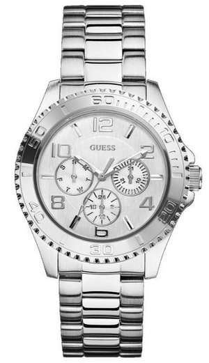 Guess BFF Multifunction Silver Dial Silver Steel Strap Watch for Women - W0231L1 Buy Now By Guess