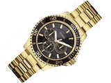 Guess BFF Multifunction Black Dial Gold Steel Strap Watch for Women - W0231L3 Buy Now By Guess