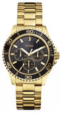 Guess BFF Multifunction Black Dial Gold Steel Strap Watch for Women - W0231L3 Buy Now By Guess