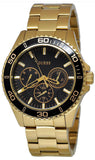Guess BFF Multifunction Black Dial Gold Steel Strap Watch for Women - W0231L3 Buy Now By Guess