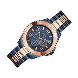 Guess BFF Multifunction Blue Dial Two Tone Steel Strap Watch for Women - W0231L6 Buy Now By Guess