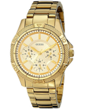 Guess Mini Phantom Diamonds Gold Dial Gold Steel Strap Watch for Women - W0235L5 Buy Now By Guess