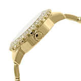 Guess Dazzler Diamonds Silver Dial Gold Steel Strap Watch for Women - W0335L2 Buy Now By Guess