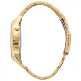 Guess Horizon Chronograph Black Dial Gold Steel Strap Watch For Men - W0379G4 Buy Now By Guess