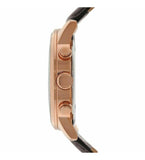 Guess Horizon Quartz Champagne Dial Brown Leather Strap Watch For Women - W0380G4 Buy Now By Guess
