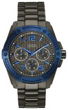 Guess Flagship Multifunction Chronograph Grey Dial Grey Steel Strap Watch for Men - W0601G1 Buy Now By Guess