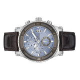 Guess Pinnacle Chronograph Quartz Blue Dial Brown Leather Strap Watch For Men - W0673G1 Buy Now By Guess