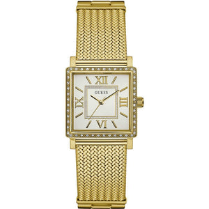 Guess White Dial Gold Mesh Bracelet Watch For Women - W0826L2 Buy Now By Guess