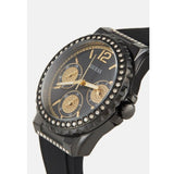 Guess Starlight Black Dial Black Rubber Strap Watch for Women - W0846L1 Buy Now By Guess